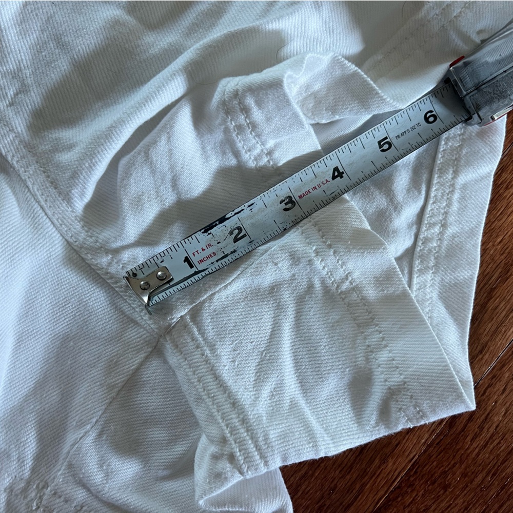 Universal Thread White Drawstring Denim Shorts - Picture 5 of 6
